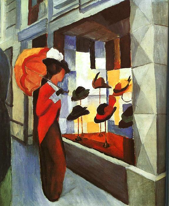 August Macke Hat Shop oil painting image